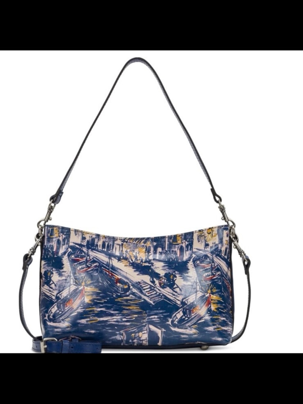 Patricia Nash betta medium leather crossbody 100% leather